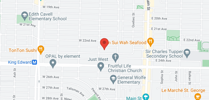 map of 73 W 23RD AVENUE